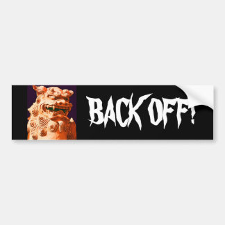BACK OFF! BUMPER STICKER