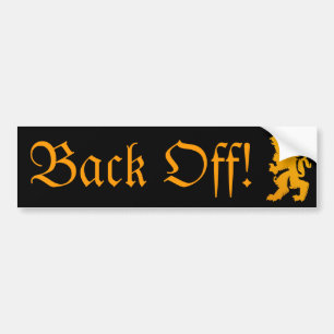 Back Off Bumper Sticker