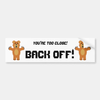 BACK OFF! BUMPER STICKER