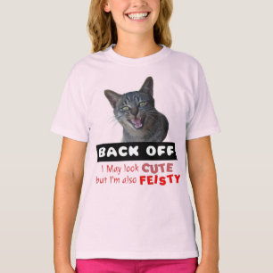 BACK OFF Cute Cat - Cute but Feisty T-Shirt