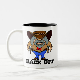 Back Off Funny Western Mug