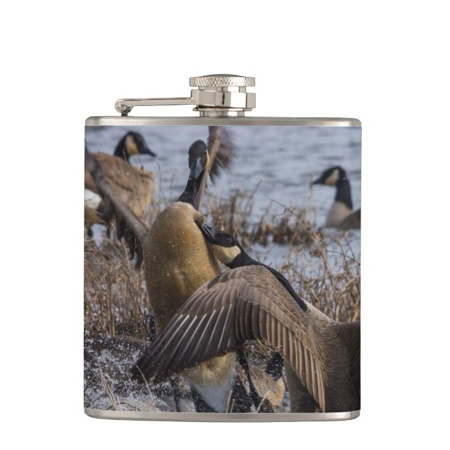 Back Off Hip Flask (Front)