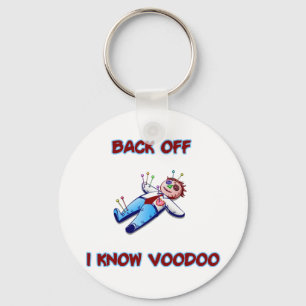 Back Off I Know Voodoo Doll Magic Haitian Key Ring