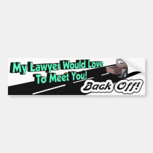 Back Off Legal Bumper Sticker