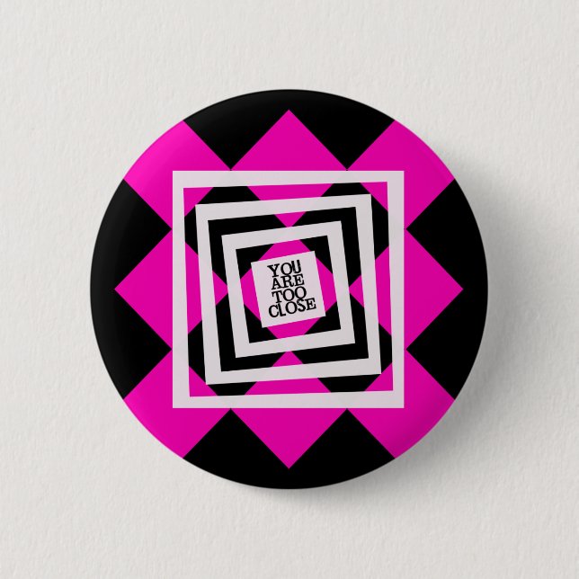 Back Off Pinz 6 Cm Round Badge (Front)