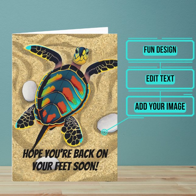 Back On Your Feet Soon Get Well Card (Send this lovely card to your loved one who is brave in the face of an accident or illness. )