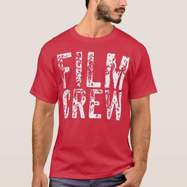 BACK ONLY Film CrewV Movie Production Seteam vinta T-Shirt (Front)