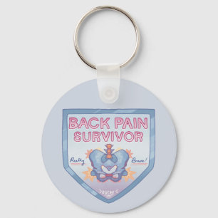 Back Pain Survivor Key Ring
