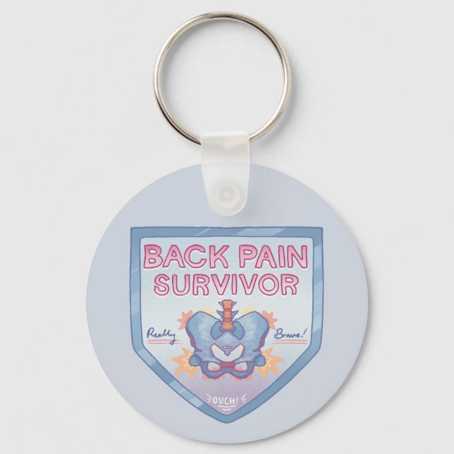 Back Pain Survivor Key Ring (Front)