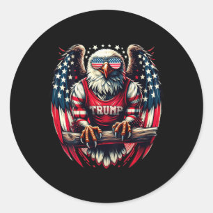 Back Patriotic Usa Eagle Take America Back Trump 2 Classic Round Sticker