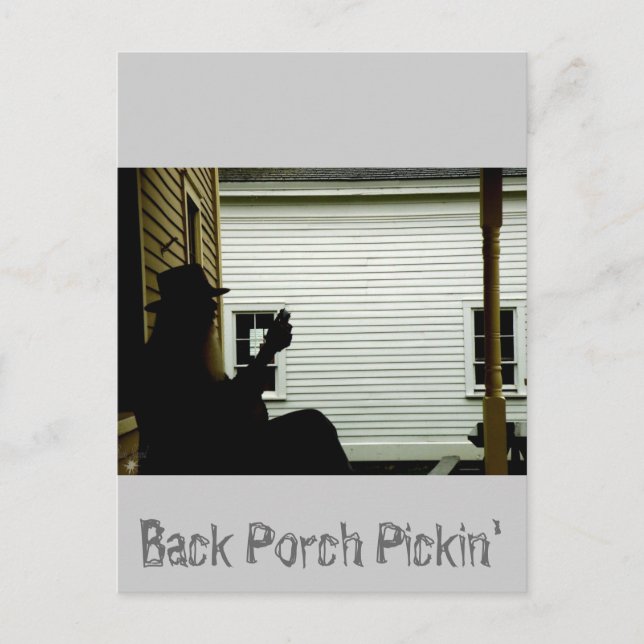 Back Porch Pickin Postcard (Front)