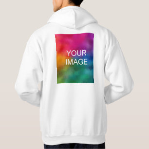 Back Print Customise Add Image Logo Text Men's Hoodie