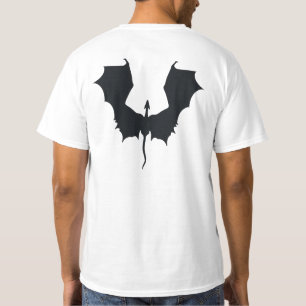 Back Print Dragon Wings Fantasy T-Shirt
