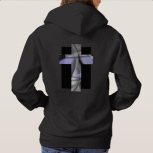 Back Print Hoodie Trend Abstract Lavender Violet