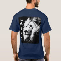Back Print The King Modern Pop Art Lion Head Men's