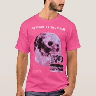 Back Print Universe Festival On Vaporwave Moon T-Shirt