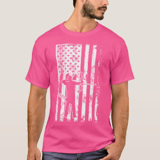 Back Print Usa Flag Archery Unique Archery Usa Fla T-Shirt