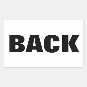 BACK RECTANGULAR STICKER