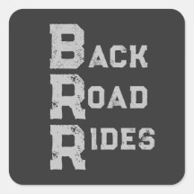 "Back Road Rides" Logo Grey Lettering