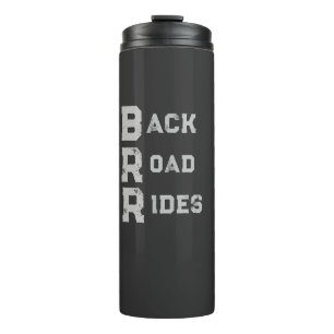 Back Road Rides Logo Grey Lettering Thermal Tumbler