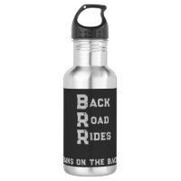 "Back Road Rides" Logo & Slogan Grey Lettering