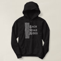 "Back Road Rides" Logo with Muddy Tire Track