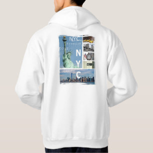 Back Side Design Nyc Brooklyn Bridge New York Mens Hoodie