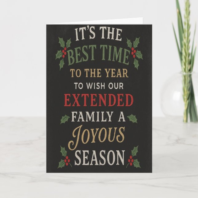 Back side of Christmas Greeting Card (Front)