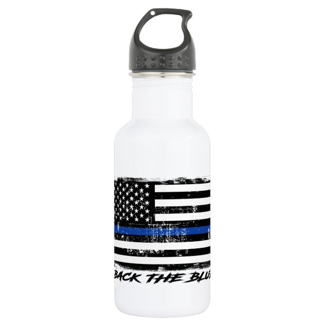 Back the Blue 532 Ml Water Bottle (Front)