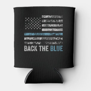 Back the Blue American Diabetes Patriotic Flag Can Cooler