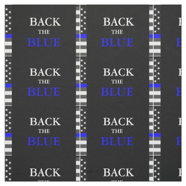 BACK THE BLUE FABRIC (Swatch)
