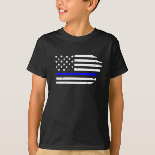 Back The Blue Flag Sticker T-Shirt