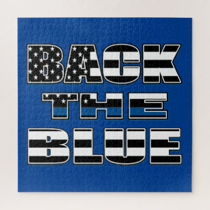 Back The Blue Jigsaw Puzzle