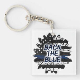 Back the Blue Key Ring