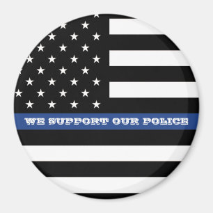 Back The Blue Large, 3 Inch Round Magnet