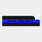Back The Blue Law Enforcement Bumper Sticker