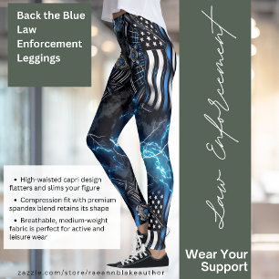 Back the Blue Law Enforcement Leggings