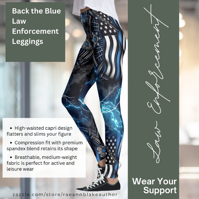 Back the Blue Law Enforcement Leggings (Creator Uploaded)