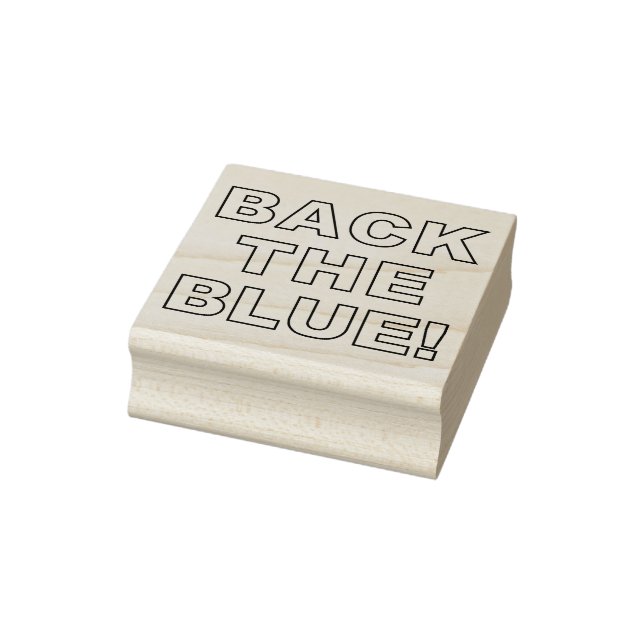 BACK THE BLUE RUBBER STAMP (Stamp)