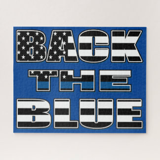 Back The Blue - Support the Police Jigsaw Puzzle