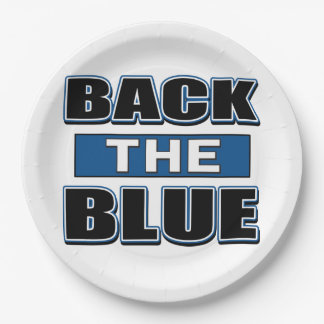 Back The Blue - Support the Police Paper Plate