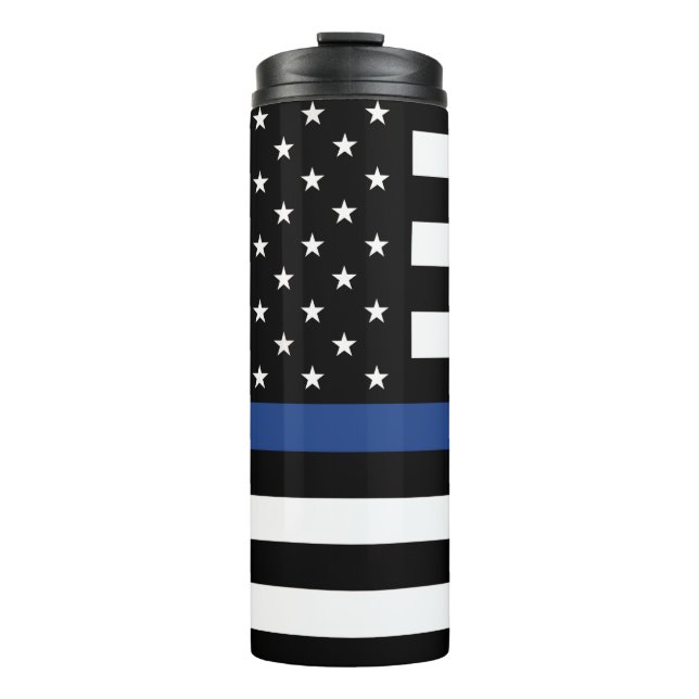 Back The Blue Thermal Tumbler (Front)