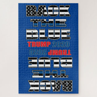 Back The Blue Trump 2020 Jigsaw Puzzle