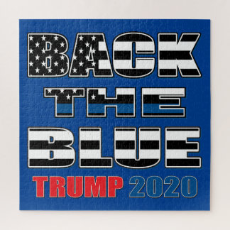 Back The Blue Trump 2020 Jigsaw Puzzle