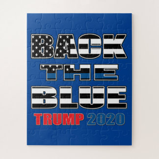 Back The Blue Trump 2020 Jigsaw Puzzle