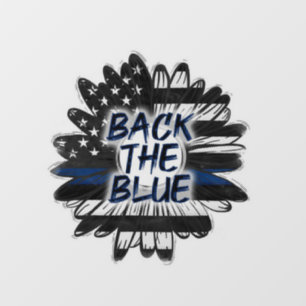 Back The Blue Window Cling