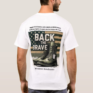 Back the Brave – Veteran Homelessness  T-Shirt