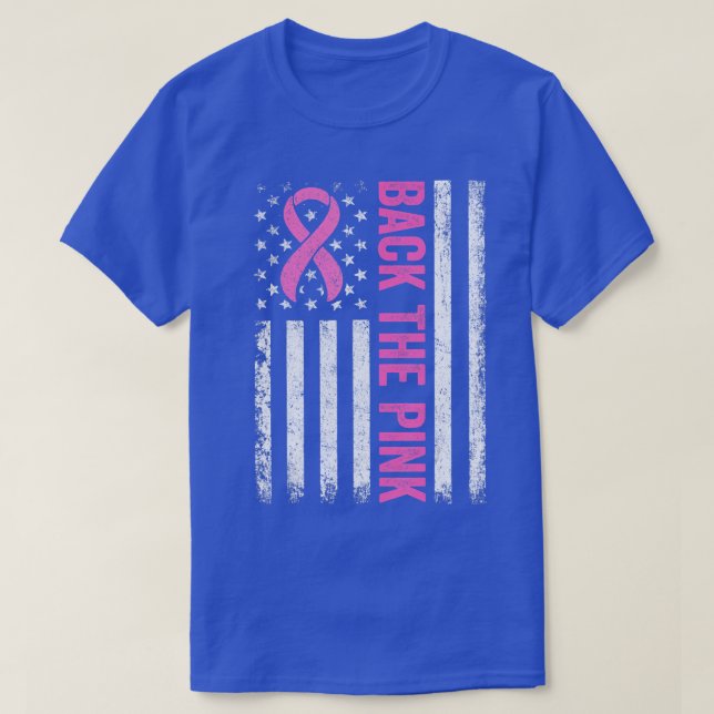 Back The Pink Breast Cancer Awareness Flag Toddler T-Shirt (Design Front)