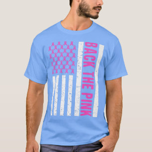 Back The Pink Breast Cancer Awareness Flag Toddler T-Shirt