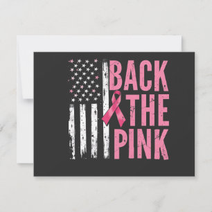Back the Pink Breast Cancer Awareness Month Card